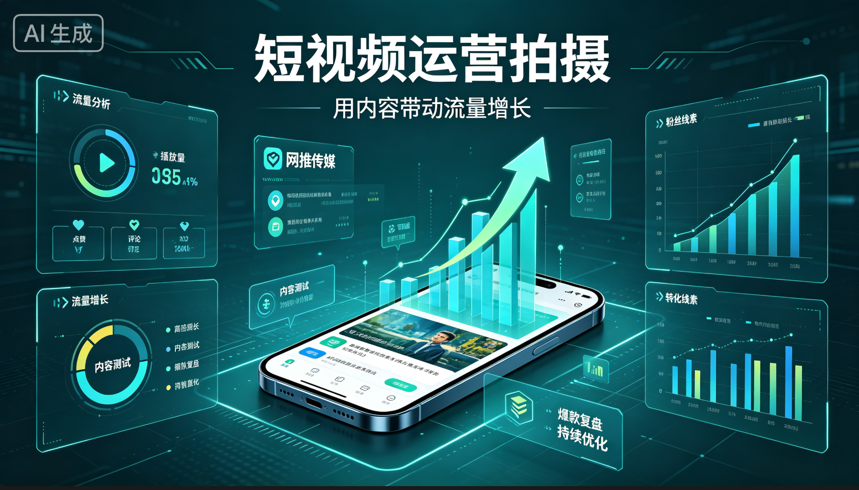 短视频运营与内容策划服务示意图